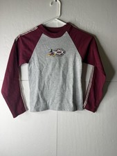 Vintage Disney Mickey  Co Shirt Youth Small 7/8 Long Sleeve 90s Sports Stripe
