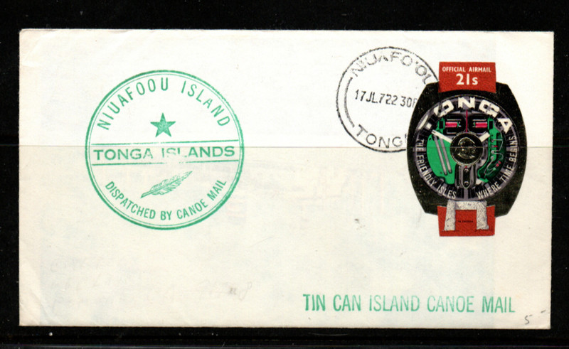 TIN CAN MAIL COVER--- 1972 POSTMARK--- READ DETAILS