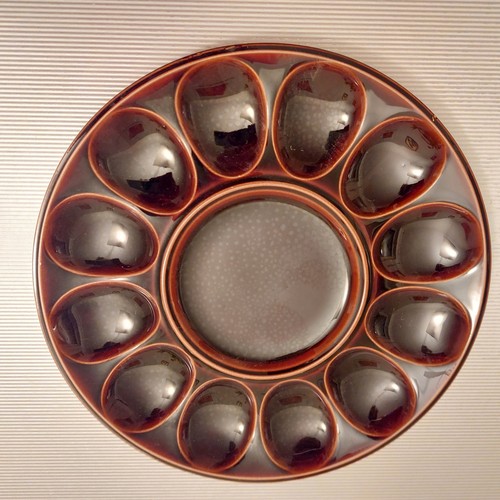 Manufaktur GIEN Tradition Eierteller Eierplatte Servierplatte f. 12 Eier Keramik - Bild 5 von 7