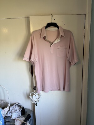 Farah Men's Retro Vintage 1980s Style Polo Lightweight Shirt Size