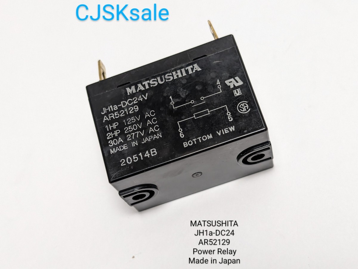 MATSUSHITA JH1a-DC24V Power Relay AR52129 Made In Japan (USED). | eBay