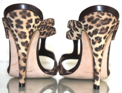 Sandales à Talons Hauts Manolo Blahnik Leopard Brown Beige - Taille 40.5 US - Neuf Sans Emballage