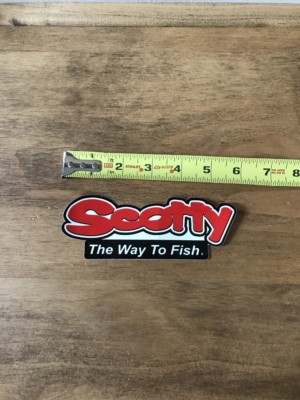 Scotty Fly Fishing The Way To Fish Sticker Decal Approx 5.5" Red White Black Scotty Fly Fishing The Way To Fish Sticker Decal Approx 5.5" Red White Black