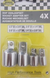 Stecknuss Adapter Satz Ratschen 4tlg Nuss Knarren 1//2 1//4 3//8 Stecknüsse Knarren