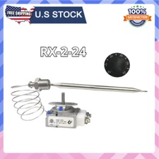 RX-2-24 Thermostat for Deep Fryer W/ knob 3/8" Mpt Stuff Box Adcraft Compatible