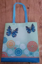 St Joseph's School Teal Butterfly Reusable Laminated Shopping Bag