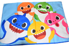 L5 WOW NWOT BABY SHARK Reversible Toddler Bed Microfiber Pillow Case