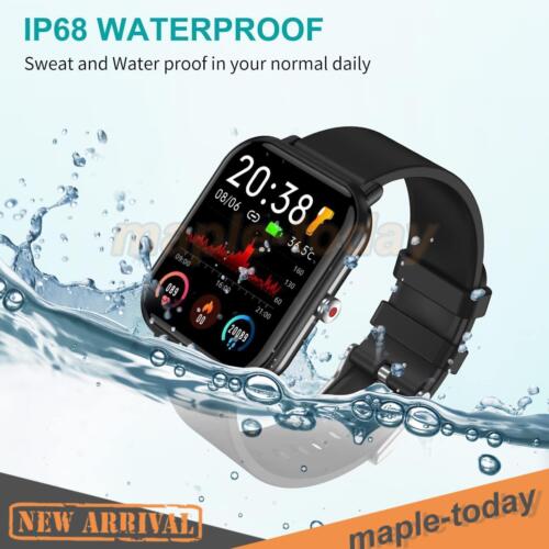 2023 Luxus Bluetooth Smartwatch Herren Watch Uhren Fitness Herzfrequenz Pulsuhr - Afbeelding 1 van 18