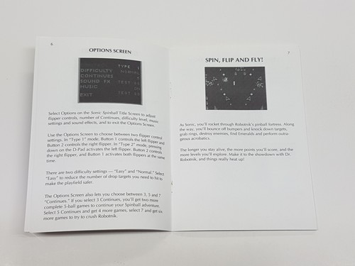 Sonic The Hedgehog 2 Game Gear Authentic Manual Only *staples - Picture 12 of 18