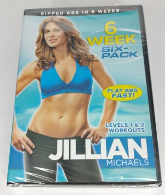 Jillian Michaels 6 Week Six-Pack Levels 1&2 Workouts DVD 2010 Lionsgate