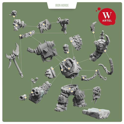 Iron Nooknaz Nookhaz (3x) - Artel con flash orco Meganobz Mek Warboss Nookah Nobz - Foto 5 di 12