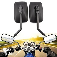 10 mm M10 Schwarz Motorrad Spiegel Rückspieg...