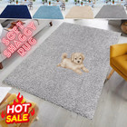 Fluffy Rugs Large Shaggy Rug Bedroom Living Room Anti Slip Soft Carpet Floor Mat