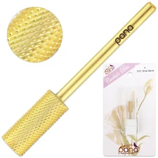 Professional Gold Small Barrel Nail Drill Bit Fine Grit