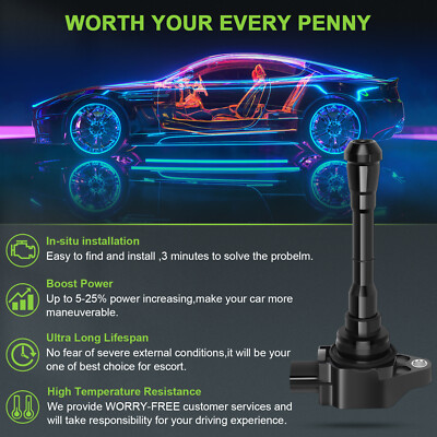 4 For 2012 Nissan Juke 1.6L L4 Ignition Coil & Spark Plug | eBay