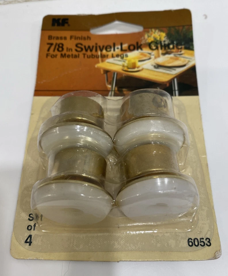Keystone Franklin Swivel-Lok Glides pacote com 4 7/8 em acabamento de latão vintage - Imagem 2 de 3