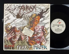 Hirax – Hate, Fear and Power LP  Metal Blade MBR 1076 In Shrink Wrap