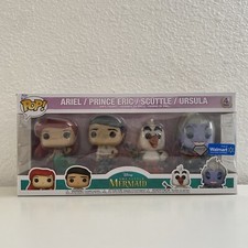 FUNKO POP! Disney The Little Mermaid Diamond Exclusive Vinyl Figures Set of 4 *