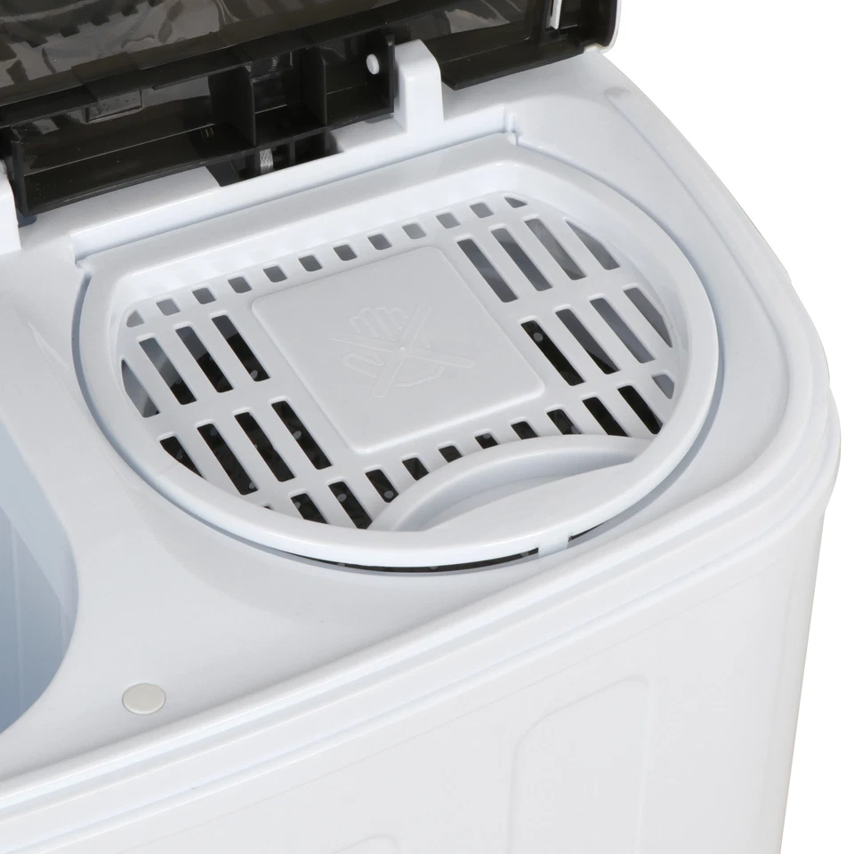 Compact Portable Washer & Dryer with Mini Washing Machine and Spin Dryer, White - Image 4 of 4