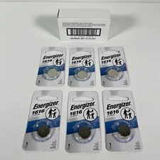 Energizer 1616 CR1616 Lithium Coin Cell Battery BBD: 03-2034 6-Pack Lot of (6x)