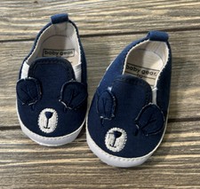 Baby Gear Navy Blue Bear Baby Boy Shoes 0-3 Month
