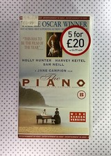 The Piano, VHS Tape, Holly Hunter, Cert 15 Movie