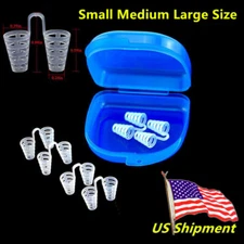 Reusable Nose Dilators Vents Anti Snoring Device Sleep Apnea Aids S + M + L Size