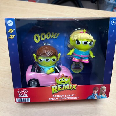 Disney Pixar Alien Remix Barbie and Ken Dream Convertible Pack NEW