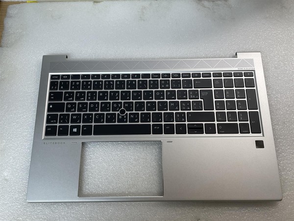 FüR Hp Elitebook 850 G8 M35818-FP1 Azerty Arabic Handauflage Tastatur Oberdeckel-image