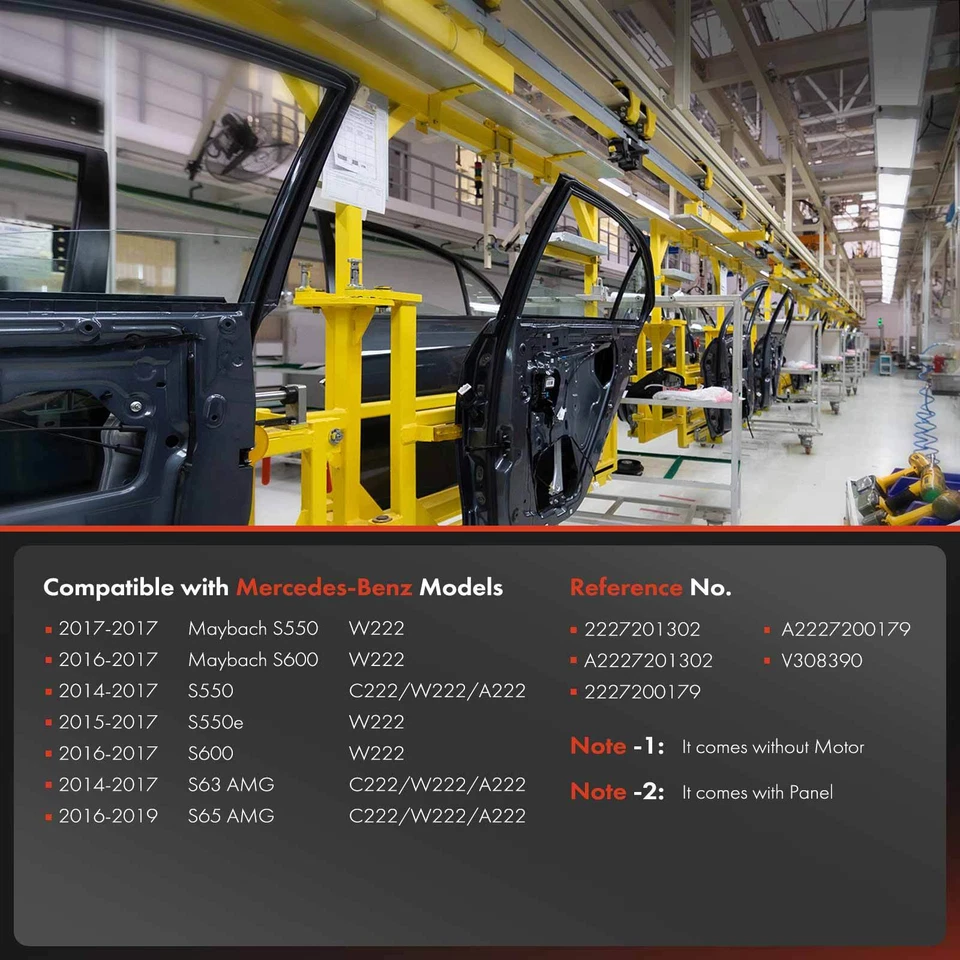Regulador de ventana eléctrica del conductor delantero para Mercedes-Benz Maybach S550 Maybach S600 Foto 3 de 4