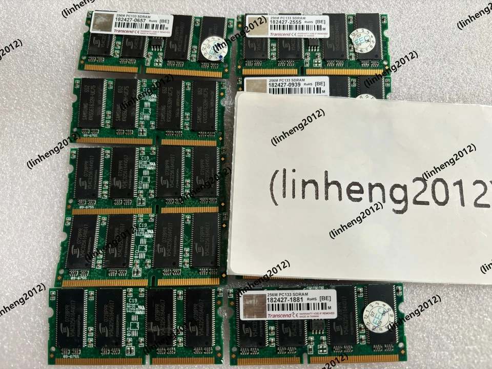 10PCS TRANSCEND 256MB PC133 SDRAM - Image 3 of 3