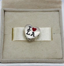 Pandora I love LA Los Angeles Charm Exclusive Heart Bead  Travel