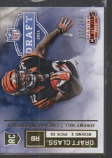 JEREMY HILL 2014 PANINI CONTENDERS DRAFT CLASS GOLD ROOKIE CARD #RDA-9  /199