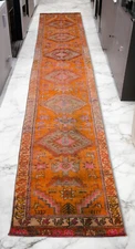 2x11 Runner Rug Hand Made Narrow Hallway Rug Low Pile. Actual 2.3 x 11.4 ft