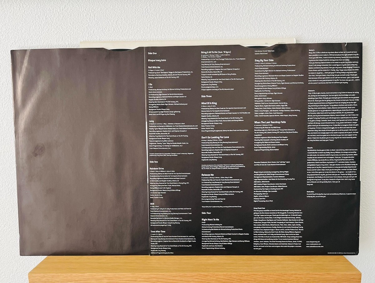 Blaque Ivory / 1st Album ST 1999 UK Original 2LP Vinyl Inner