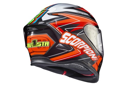 New Scorpion Exo R1 Exo-R1 Air Bautista Red Black Motorcycle Helmet DOT ECE - Picture 4 of 5