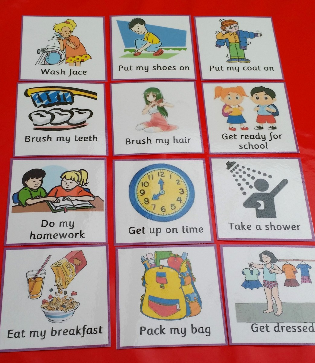 Pec Pictures For Daily Activities Visual Timetable Children Daily