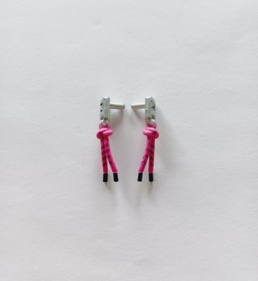 Shadow High Fashion Doll Pinky James Accessory Pink Black Silver Earrings