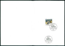 DEUTSCHE POST GESCHENK 1987 RAR !! TAG DER BRIEFMARKE POSTBOTE FAHRRAD ua98