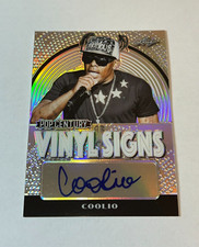 #12/27 COOLIO AUTOGRAPH 2020 LEAF POP CENTURY VINYL SIGNS AUTO SILVER REFRACTOR