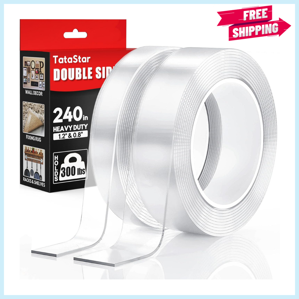 2 Rolls Double Sided Tape Heavy Duty - 240
