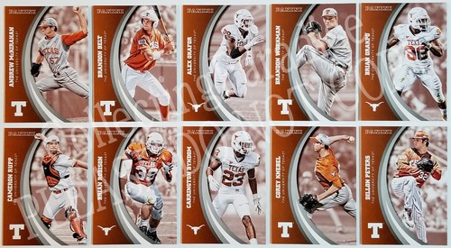 Juego de 80 cartas Panini Texas Longhorns 2015 Earl Campbell Ricky Williams J. Charles - Imagen 7 de 9