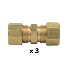 ProFlo PFXCUCN Brass 3/8" x 3/8" OD LF Compression Union 9.525mm *Pack of 3*