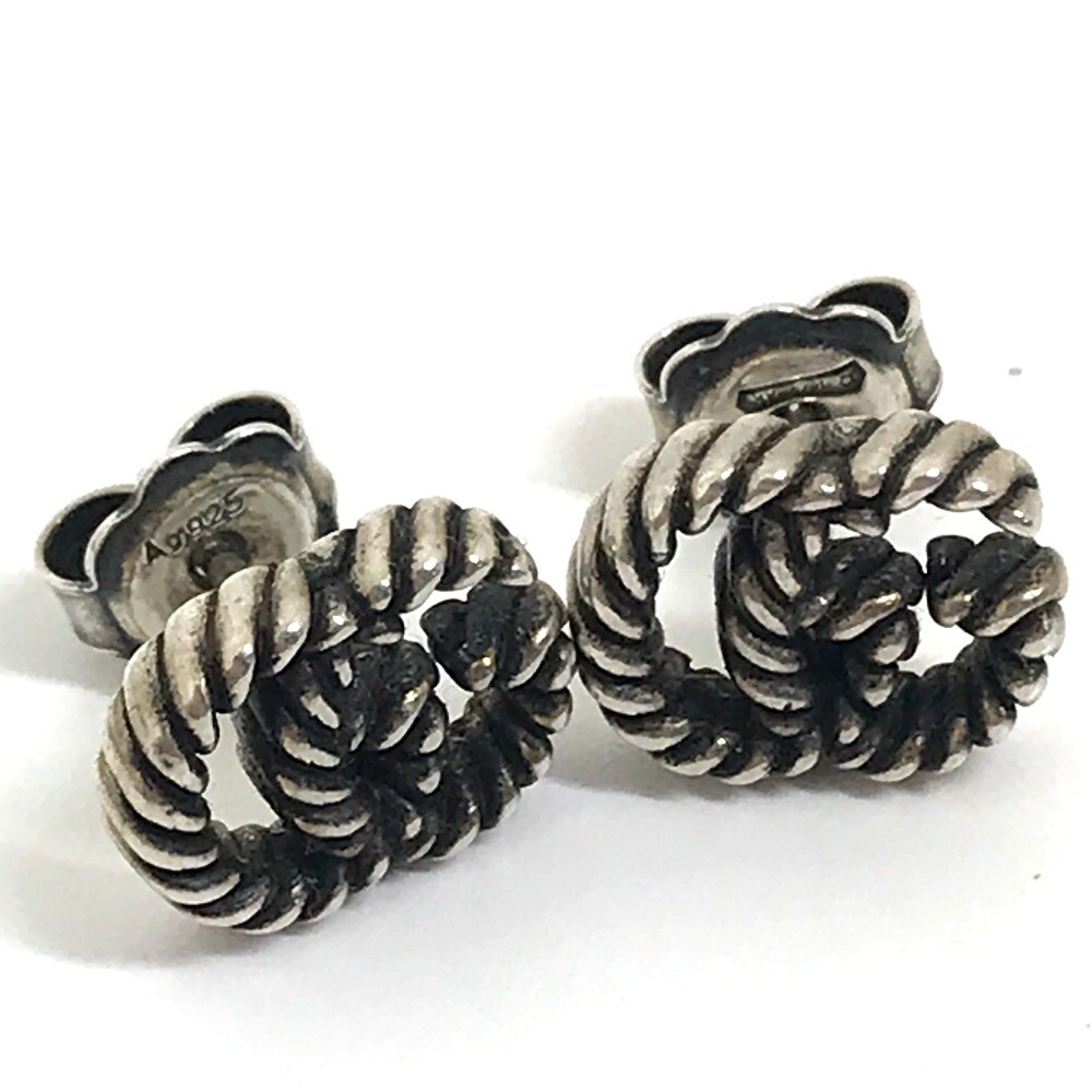 GUCCI Logo GG Marmont Double G Accessories Pierce SV925