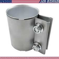 2.5 Inch Galvanized Iron Butt Joint Band Exhaust Clamp Muffler Pipe Repair 2.5 Inch Galvanized Iron Butt Joint Band Exhaust Clamp Muffler Pipe Repair