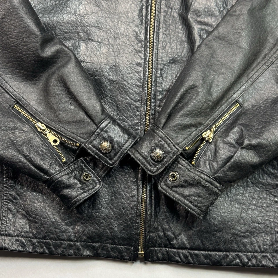 Chaqueta Harley-Davidson De Colección Para Hombre Grande Cuero Motociclista Motocicleta Americana XL Foto 4 de 4