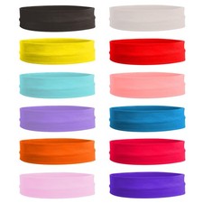 12 Pack Yoga Sports Headbands for Women Wide Non Slip Elastic Workout Sweatband