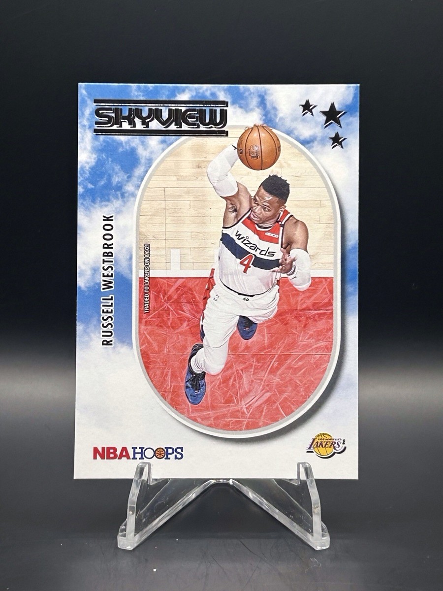 Russell Westbrook Auto NBA カード 2021-22 Panini Hoops Russell Westbrook Skyview #19 Los Angeles