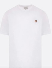Maison Kitsune Fox Head Patch Cotton T-Shirt, Regular Fit, Short Sleeve