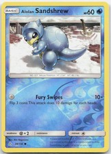 Alolan Sandshrew Reverse Holofoil Common SM - Ultra Prism 28/156 NM